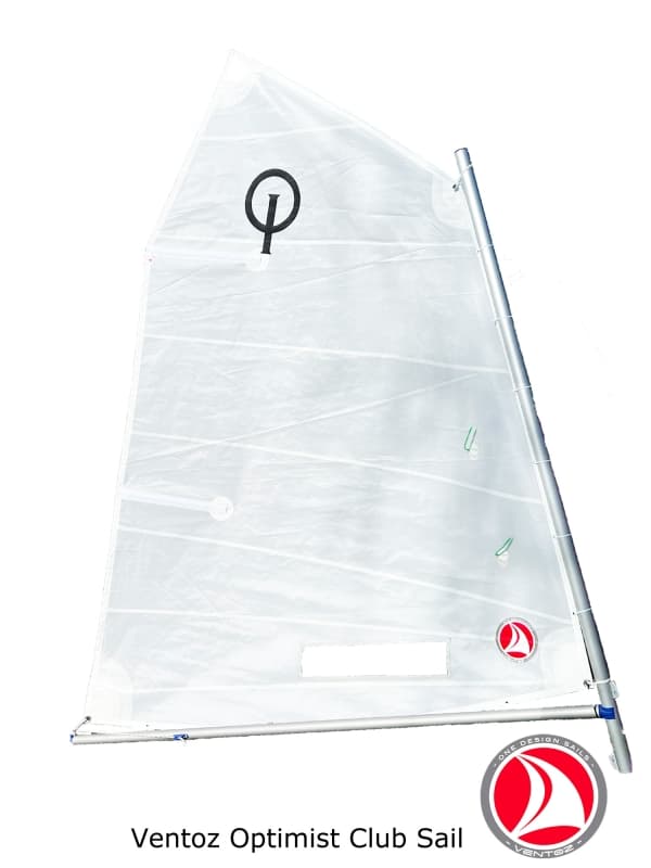 Ventoz Optimist Club Zeil - Wit met venster