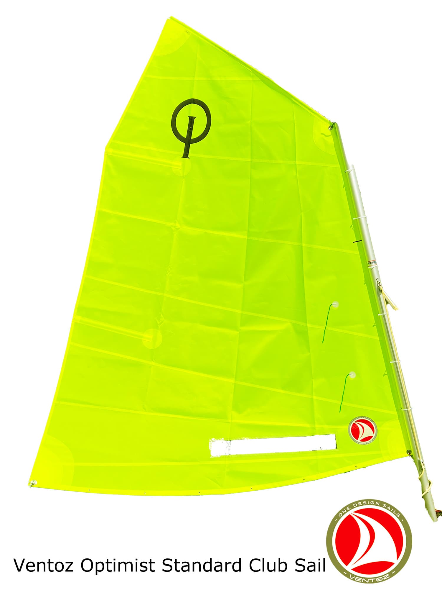 Ventoz Optimist Club Seil - Fluor giel mei finster
