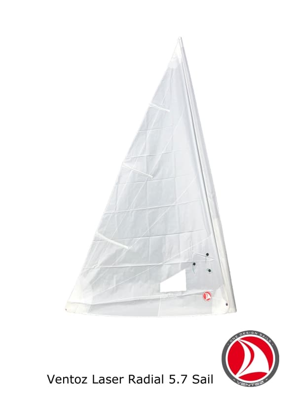 Ventoz Laser Radial Zeil 5.7 (ILCA 6)- COMPLEET - Wit