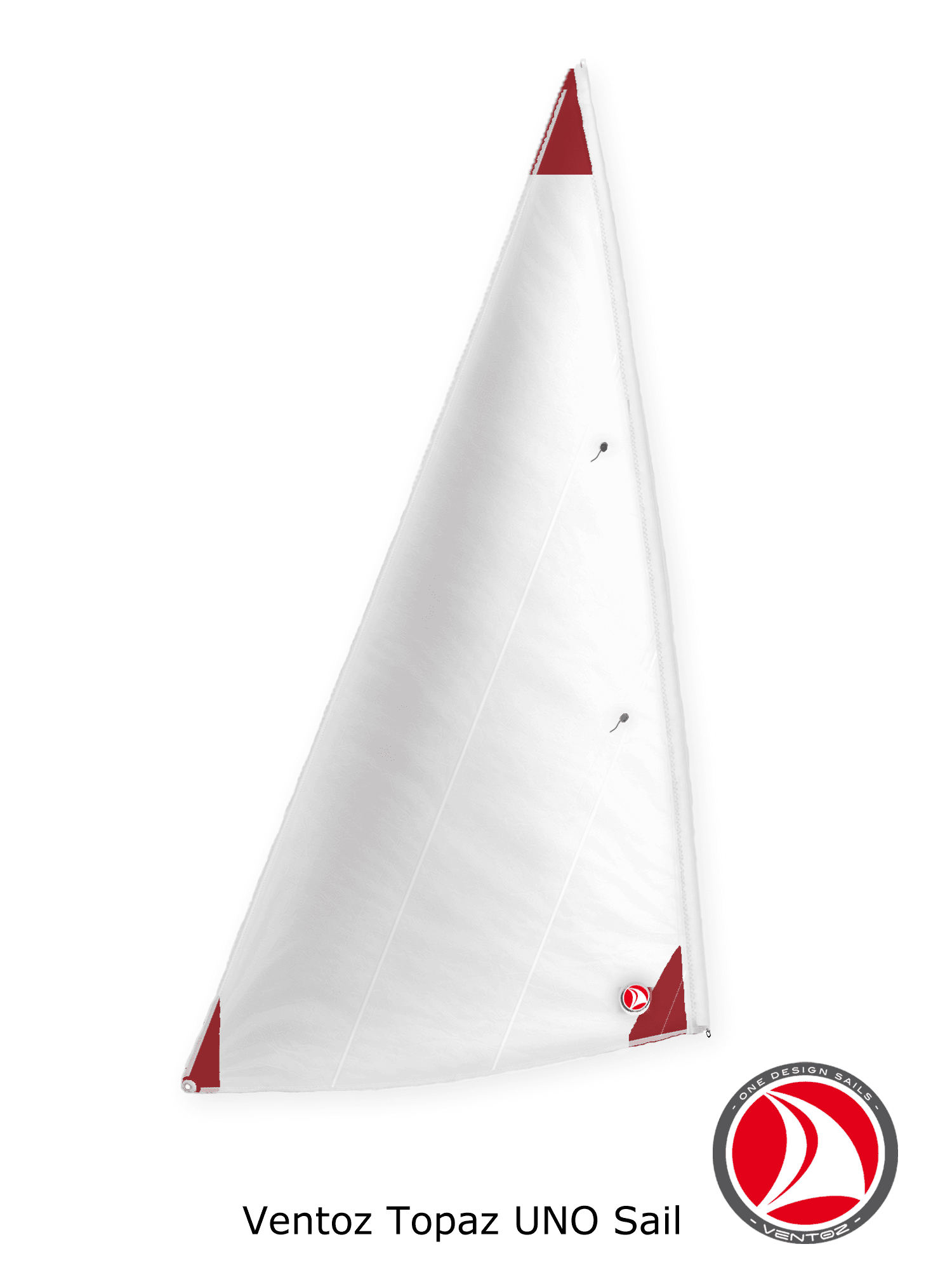 Ventoz Topaz UNO zeil (5.6 m2) - Rode Patches